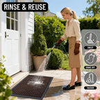 OLANLY Front Door Mat Outside Entrance 35x23, Waterproof Heavy-Duty Doormat | - Image 8
