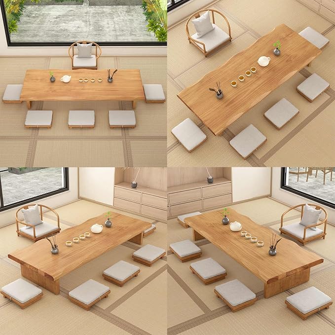 Solid Wood Low Coffee Tea Table - Image 5