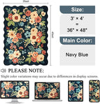 DUKINO 3x4 Rug, Non Slip Floral Washable Area Rug - Image 2