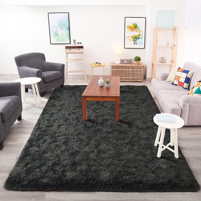 Chicrug Soft Area Rugs for Bedroom Living Room Plush Fluffy Rug 5x8 | Shag - Image 5