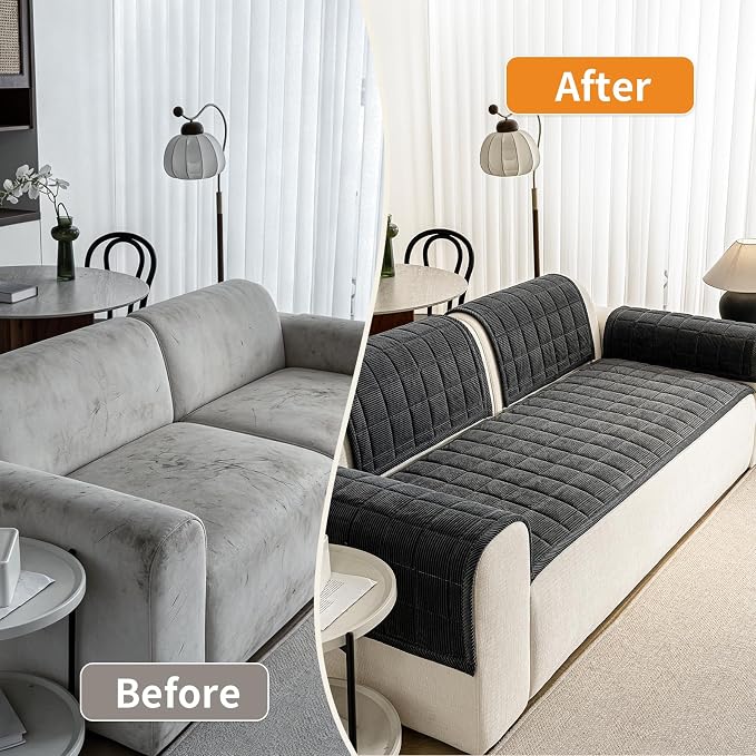 Couch Covers for Dogs Washable, 27.6"x82.7" Non Slip Couch Covers for Loveseat - Image 5