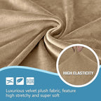 HDCAXKJ Corner Sectional Couch Covers Velvet Stretch L Shape Sofa Cover Soft - Image 3