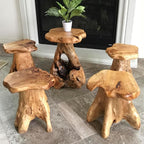 Greenage Cedar Roots Plant Stand Tree Stump End Table 13.5" x 16" x 19" H - Image 5