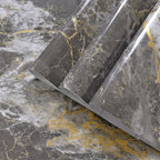 BAYYA Dark Grey/Gold Marble Contact Paper by BAYYAPeelandStickWallpaper