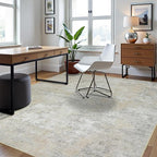 8x10 Area Rugs for Living Room Washable Bedroom Dining Room Beige Grey | Modern - Image 3