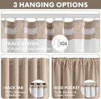 MIULEE 100% Blackout Linen Curtains - Image 5