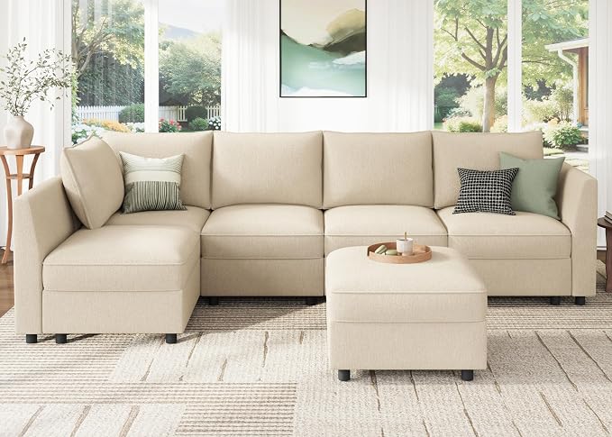 HONBAY Modular Sectional Couch L Shaped Sectional Sofa - Image 3