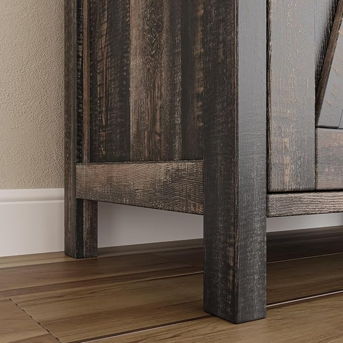 GarveeHome Small Storage Cabinet, Farmhouse Sideboard Buffet Cabinet - Image 7