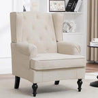 Accent Chair for Living Room, Mid Century Modern Upholstered Armchair, Wingback by choairy