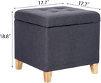 Adeco Storage Ottoman Bench - Image 3