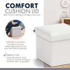 Ornavo Home Small Storage Ottoman, - Image 6