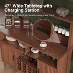 FiveWillowise Fluted Buffet Cabinet - Image 4