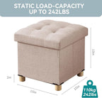 BRIAN & DANY Ottoman with Storage, Small Storage Ottoman - Image 2