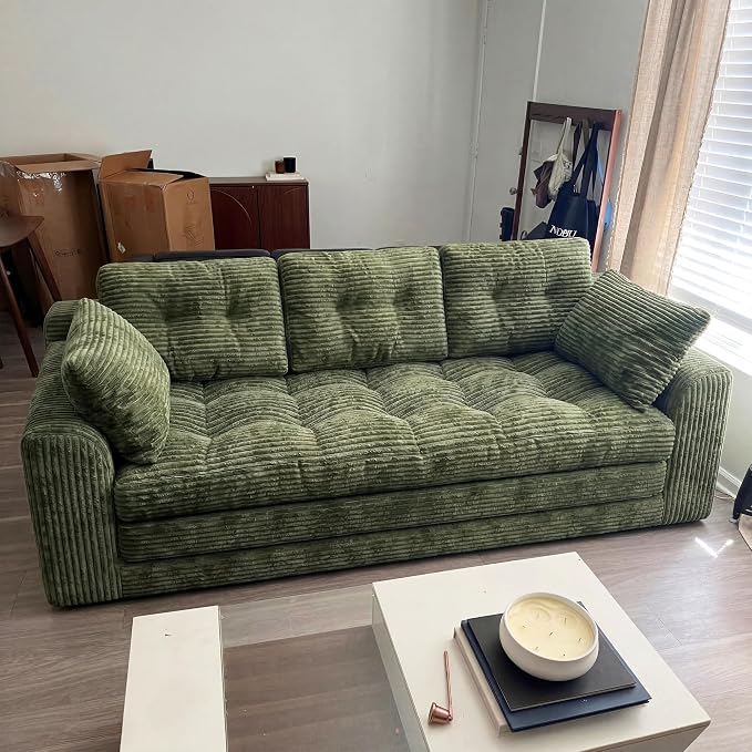 Homkdom 3 Seater Convertible Folding Sofa Bed, Pull Out Sleeper Sofa - Image 6