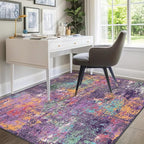 RELEANY Washable 9'x12' Abstract Area Rug - Image 8