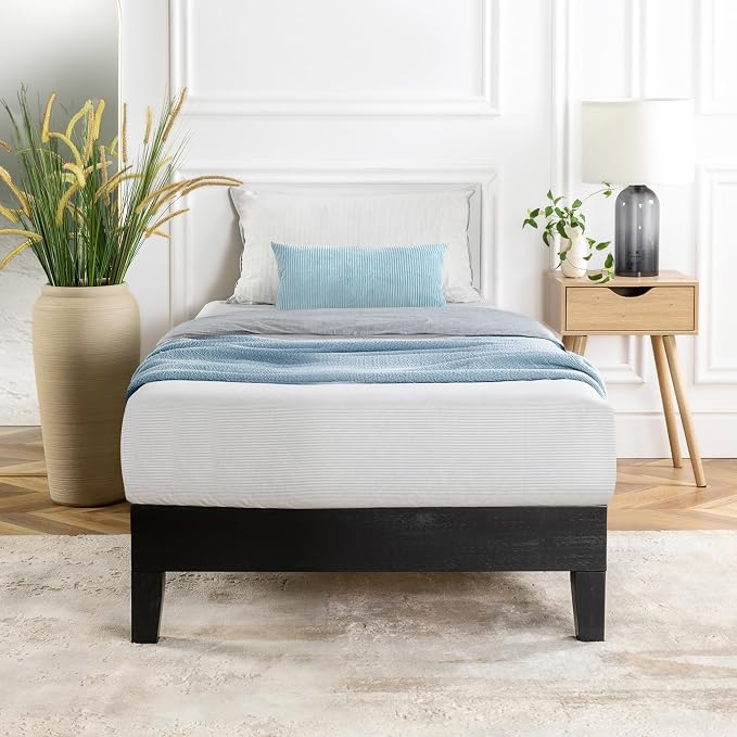 Mellow Naturalista Grand 12 Inch Solid Wood Platform Bed by MELLOW