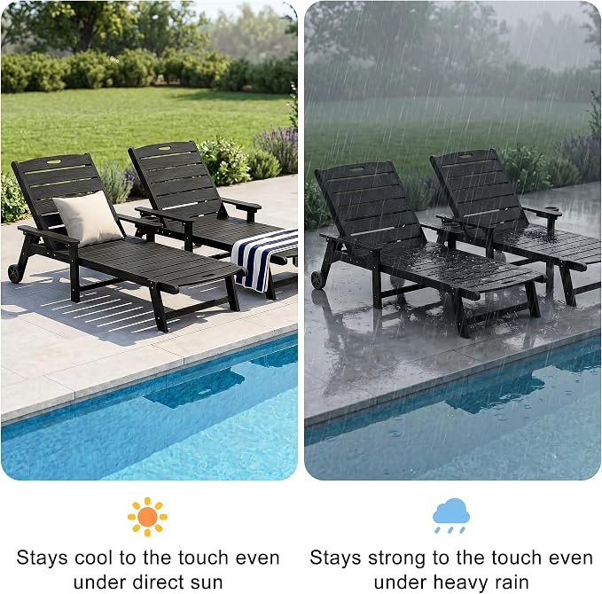 Outdoor Lounge Chair Set of 4 - Image 4