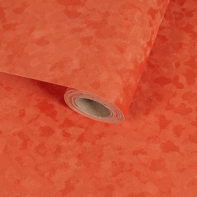 Orange Velvet Drawer Liner Roll Self Adhesive Fabric Felt by VaryFloral
