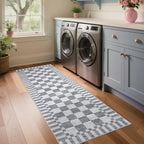 GarveeHome 2x10 Checkered Kitchen Runner Rug - Image 3