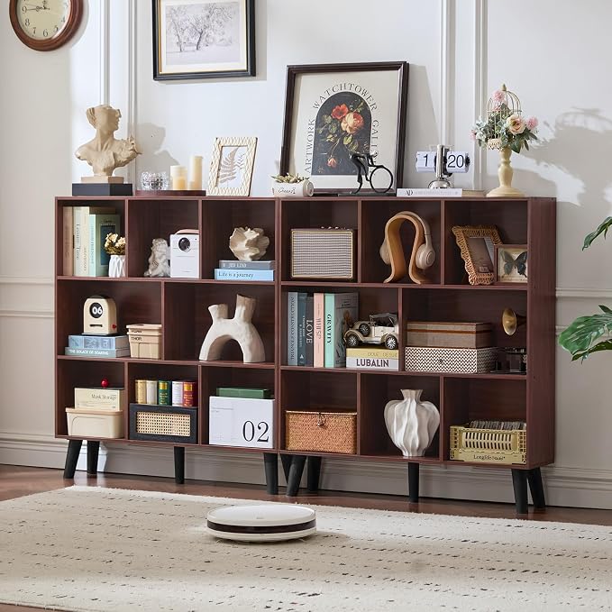LEYAOYAO 8 Cube Bookshelf 3-Tier Bookcase - Image 4