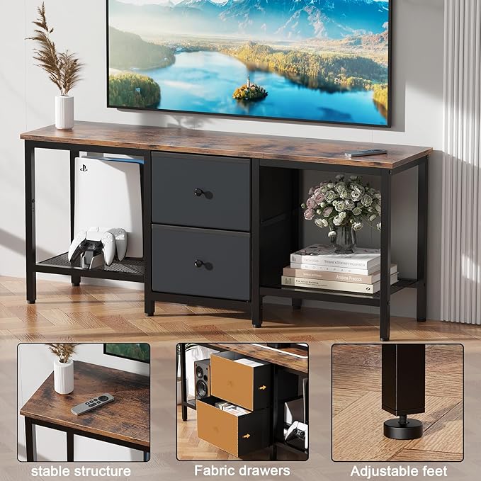 TV Stand Suitable for TVs up to 55 Inches, Entertainment Center - Image 4