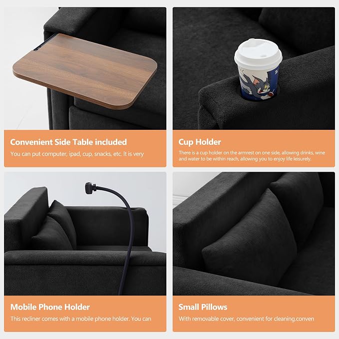3-in-1 Convertible Sleeper Sofa Couch - Image 5