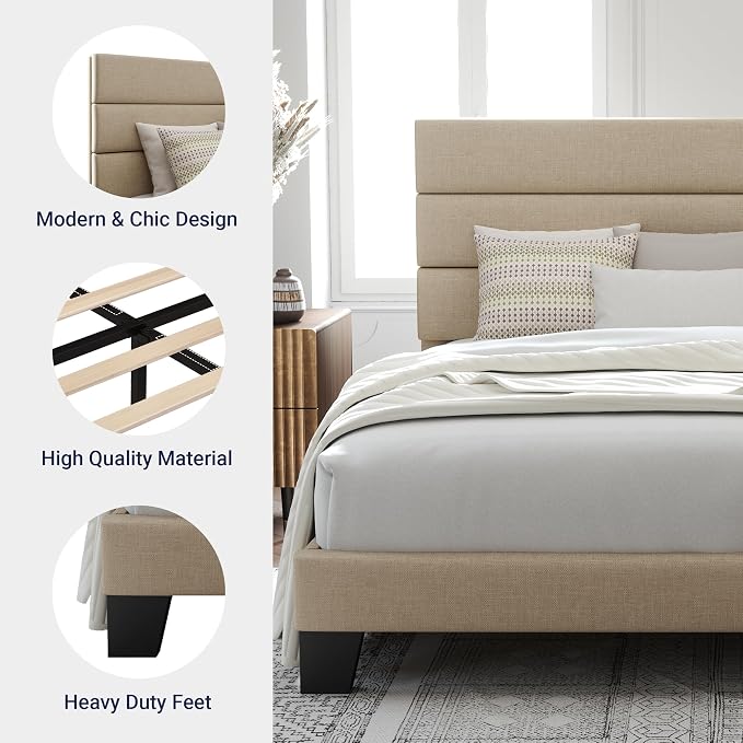 Allewie King Size Platform Bed Frame - Image 6