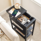 HOOBRO Side Table, Flip End Table - Image 7
