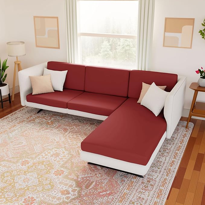 Waterproof Sectional Sofa Cushion Covers, L Shape Couch Slipcovers | L Shape - Image 2