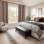 Short Blackout Curtains for Bedroom Cappuccino 38 x 45 Inch 2 Panel | Thermal - Image 6