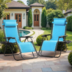 Devoko Patio Zero Gravity Chair Outdoor Folding Adjustable Reclining Chairs - Image 2