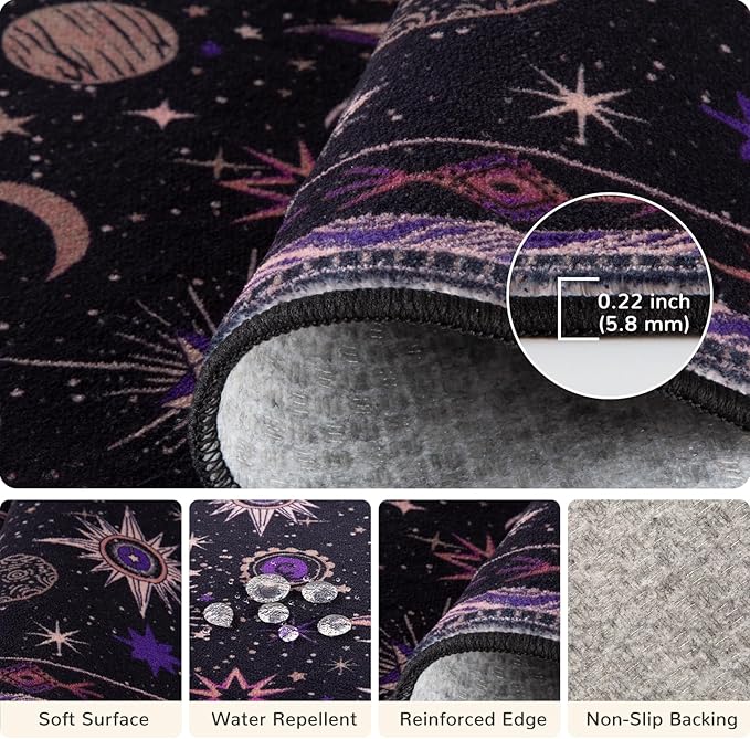 Vacuum-Friendly, 5x7 Washable Area Rug - Image 4