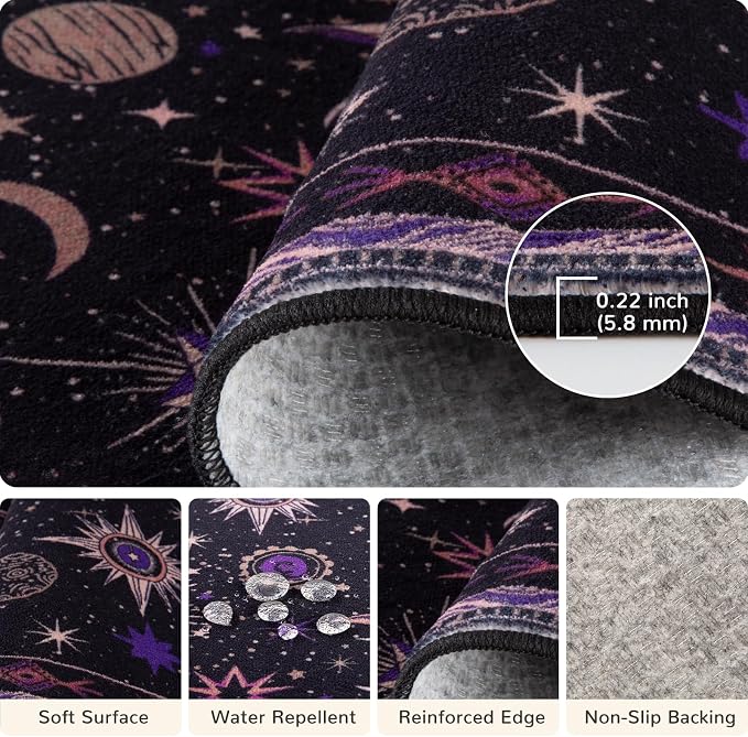 Vacuum-Friendly, 8x10 Washable Area Rug - Image 4
