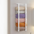Towel Rack for Rolled Towels, Towel Rack for Bathroom, Wall Mounted Metal by Roeveca