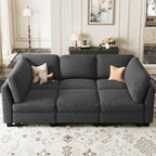 Belffin 86.2" Sectional Sleeper Sofa Bed - Image 3