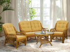 Malibu Lounge Loveseat Sofa Natural Rattan Wicker Handmade Design - Image 6