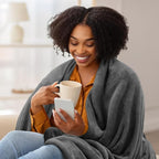 Utopia Bedding Fleece Bed Blanket California King Size Grey | Microfiber Plush - Image 3