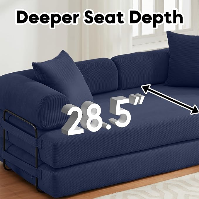 ZEIINPA Convertible Sleeper Sofa Bed - Image 3