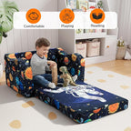 MeMoreCool Folding Kids Couch – 2-in-1 Toddler Sofa Bed & Lounge Chair | - Image 4
