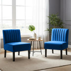 Container Furniture Direct Reese Mid Century Modern Accent Chairs Set of 2 by ContainerDirect