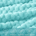 BEDELITE Aqua Twin Blanket for Couch, Soft Cozy Gifts for Women, 60 * 80 | 3D - Image 3