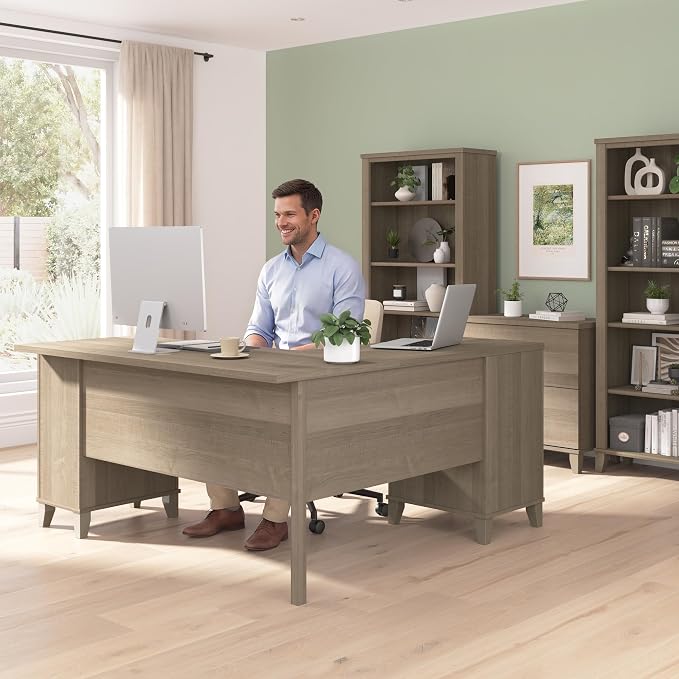 Bush Home 60-Inch L-Shaped Desk - Image 4