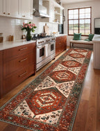 SERISSA 2'6"x14' Washable Non Slip Boho Runner Rug - Image 3