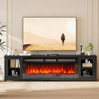 MXV 80" Fireplace TV Stand, Modern Entertainment Center - Image 9