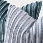 decorUhome Fall Faux Fur Throw Pillow Covers 20x20 Set of 2 Grey White | - Image 2