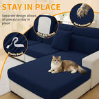 XINEAGE Couch Cushion Covers, Loveseat Seat Slipcovers - Image 5