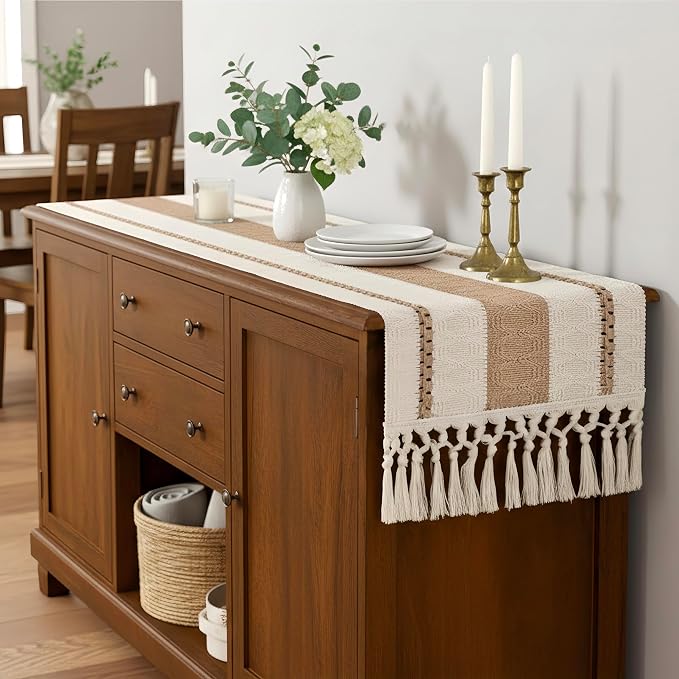FEXIA Boho Table Runner for Hoilday Spring Home Decor - Image 7