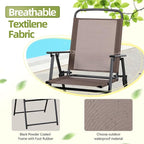 Vongrasig 6 Pieces Folding Patio Dining Set, All Weather Small Metal Outdoor - Image 3