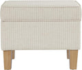 HomePop Home Decor | Upholstered Modern Rectangular Storage Ottoman | Hinged by HomePop