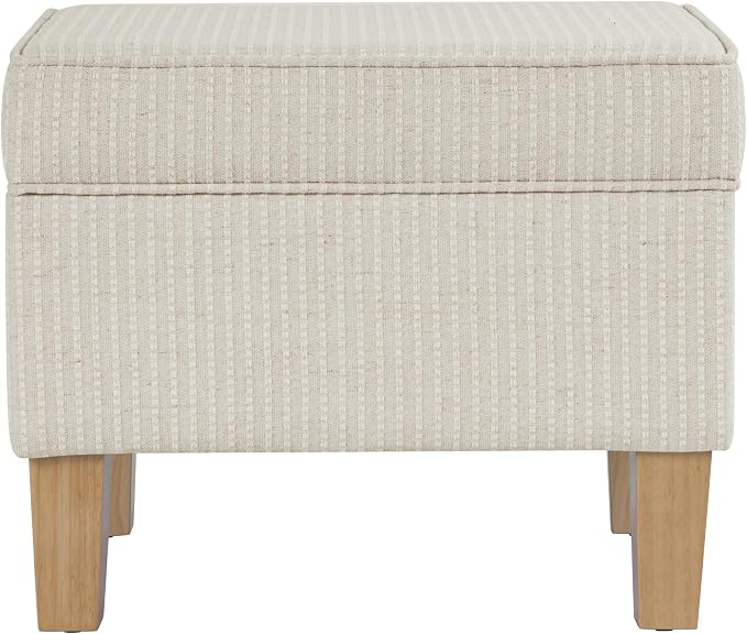 HomePop Home Decor | Upholstered Modern Rectangular Storage Ottoman | Hinged by HomePop